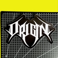 Image 2 of Extra LARGE Origin Band Logo Matte Vinyl Sticker