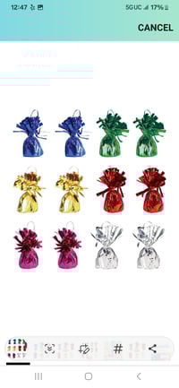 Image 3 of Metallic Balloon Weights.