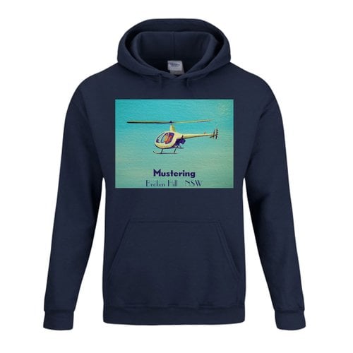 Hoodie ~ Helicopter in Navy