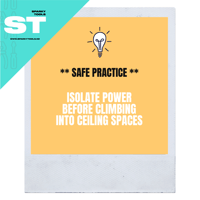 Safe Practice - Ceiling Isolation - Sticker