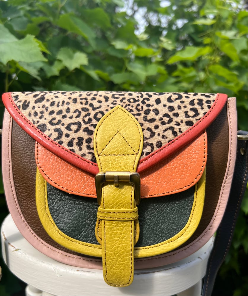 Image of Harlequin Collection - Multicoloured Small Saddle #37A