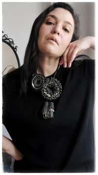 Image 5 of Collana floreale in pelle artigianale VERSATILE - Everglades