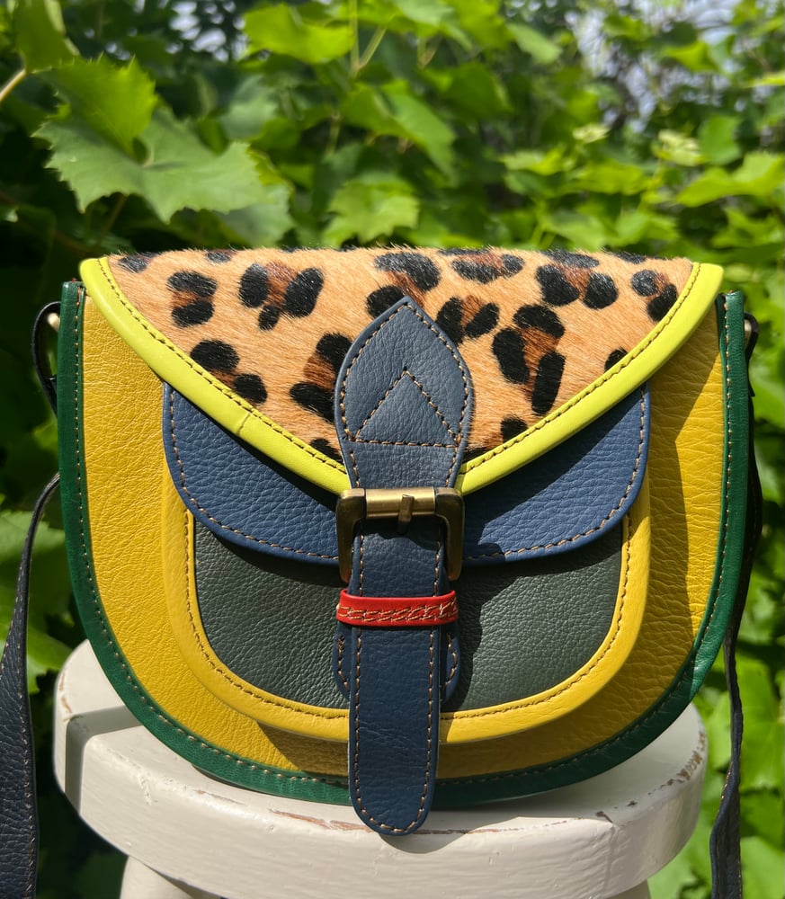 Image of Harlequin Collection - Multicoloured Small Saddle #37B