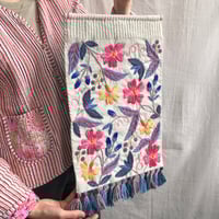 Image 3 of Floral Knit Wall Hanging 
