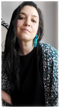 Image 12 of Orecchini pendenti floreali in pelle WHEAT PENDANTS - OltreMare