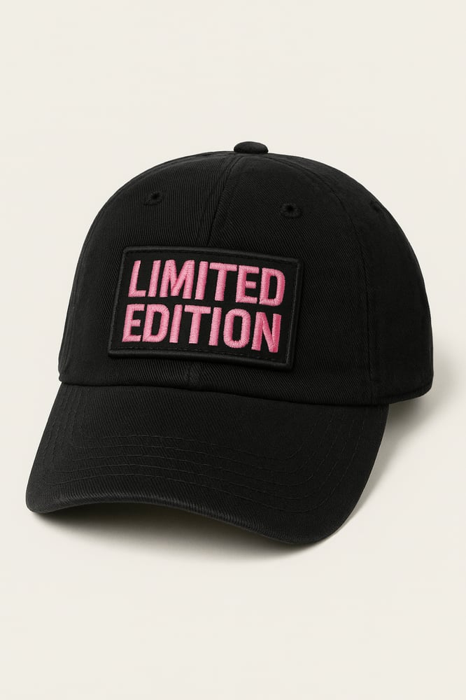 Image of Boné préto Limited edition rosa
