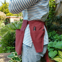 Image 13 of NEW! Gardeners Tool Belt Apron - Light Tan Canvas - Gift for Gardeners. No26:2