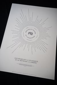 Image 1 of Affiche des Principes et Valeurs de l'anarchisme