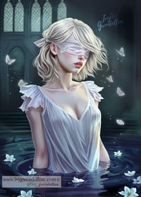 Image 1 of Cibyl inspired fan art print / page overlay / bookmark 