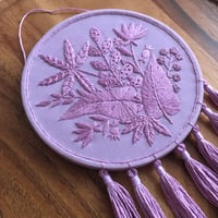 Image 2 of Lilac Botanical Tassel Hoop 