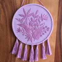 Image 1 of Lilac Botanical Tassel Hoop 
