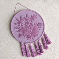 Image 3 of Lilac Botanical Tassel Hoop 