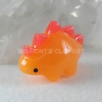 Image 1 of 🟧 "Translucent" mini Dino – Sunset Orange