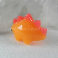 Image 4 of 🟧 "Translucent" mini Dino – Sunset Orange