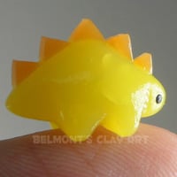 Image 5 of 🟨 "Translucent" mini Dino – Golden Yellow