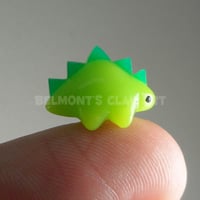 Image 2 of 🟩 "Translucent" mini Dino – Spring Green