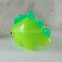 Image 4 of 🟩 "Translucent" mini Dino – Spring Green