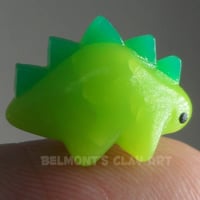 Image 5 of 🟩 "Translucent" mini Dino – Spring Green