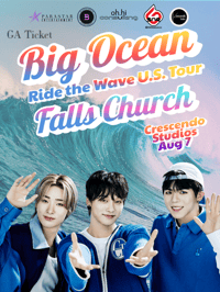 Image 1 of GA Ticket Falls Church Big Ocean Ride The Wave U.S. Tour (Falls Church Aug 7 at Crescendo Studios)