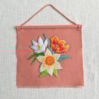 Image 1 of Daffodil, Tulip and Crocus Small Wall Hanging