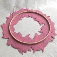 Image 5 of Spring Blossom Embroidered Large Wreath 