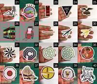 (20) Props & Emblems Stickers #2 • Kiss Cut • 3 Sizes