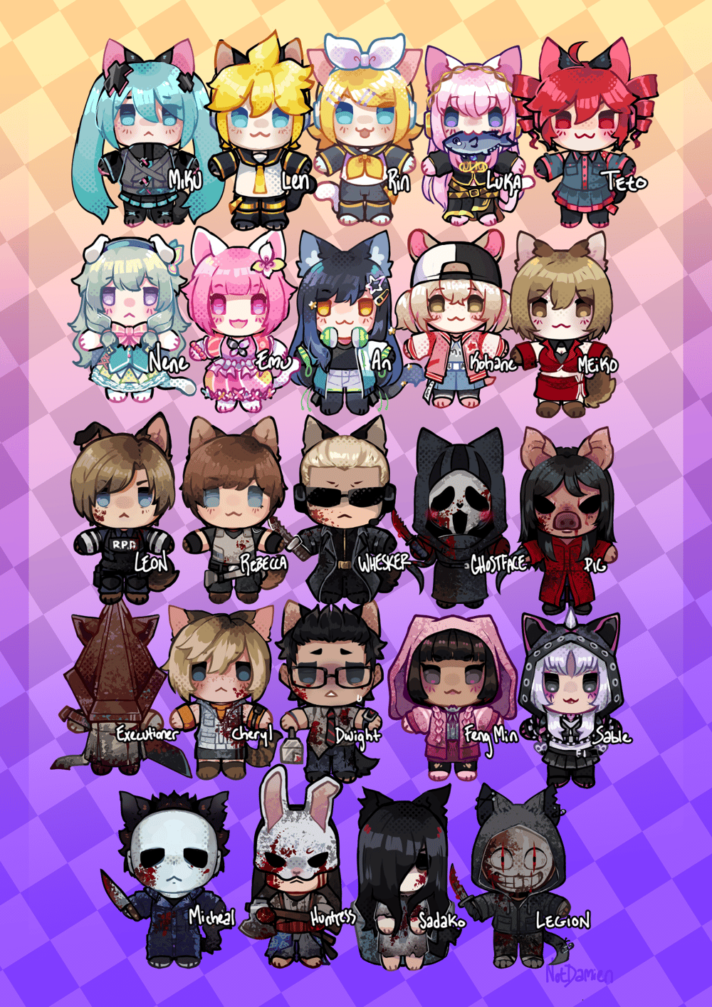 Image of 1.5in "Nui" Charms