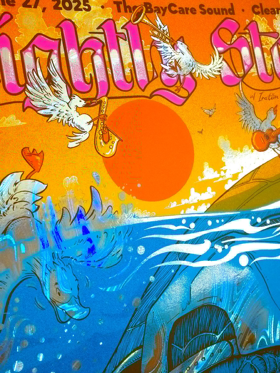 Image of Slightly Stoopid - Clearwater, FL 2025 - Hazy Waves HoloFoil