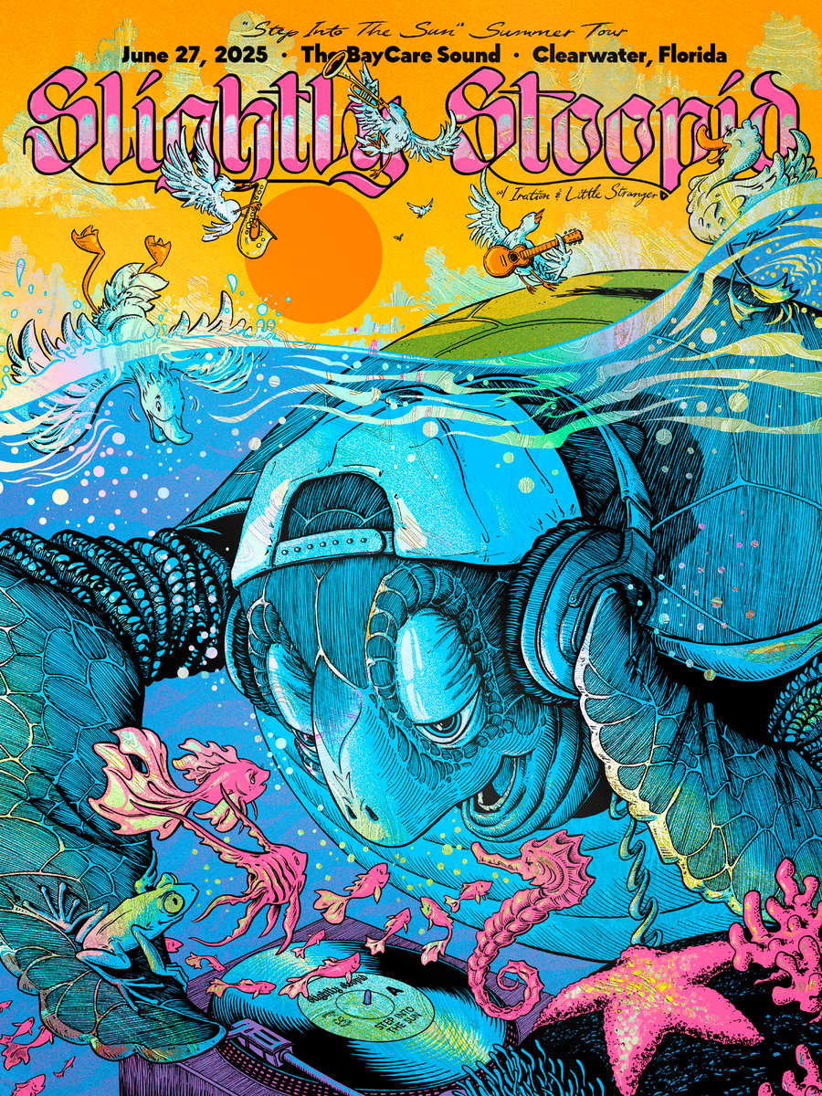 Image of Slightly Stoopid - Clearwater, FL 2025 - Hazy Waves HoloFoil