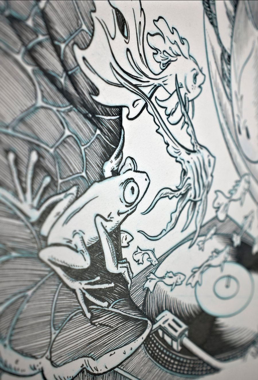 Image of Original Ink Drawing - Slightly Stoopid Clearwater 2025