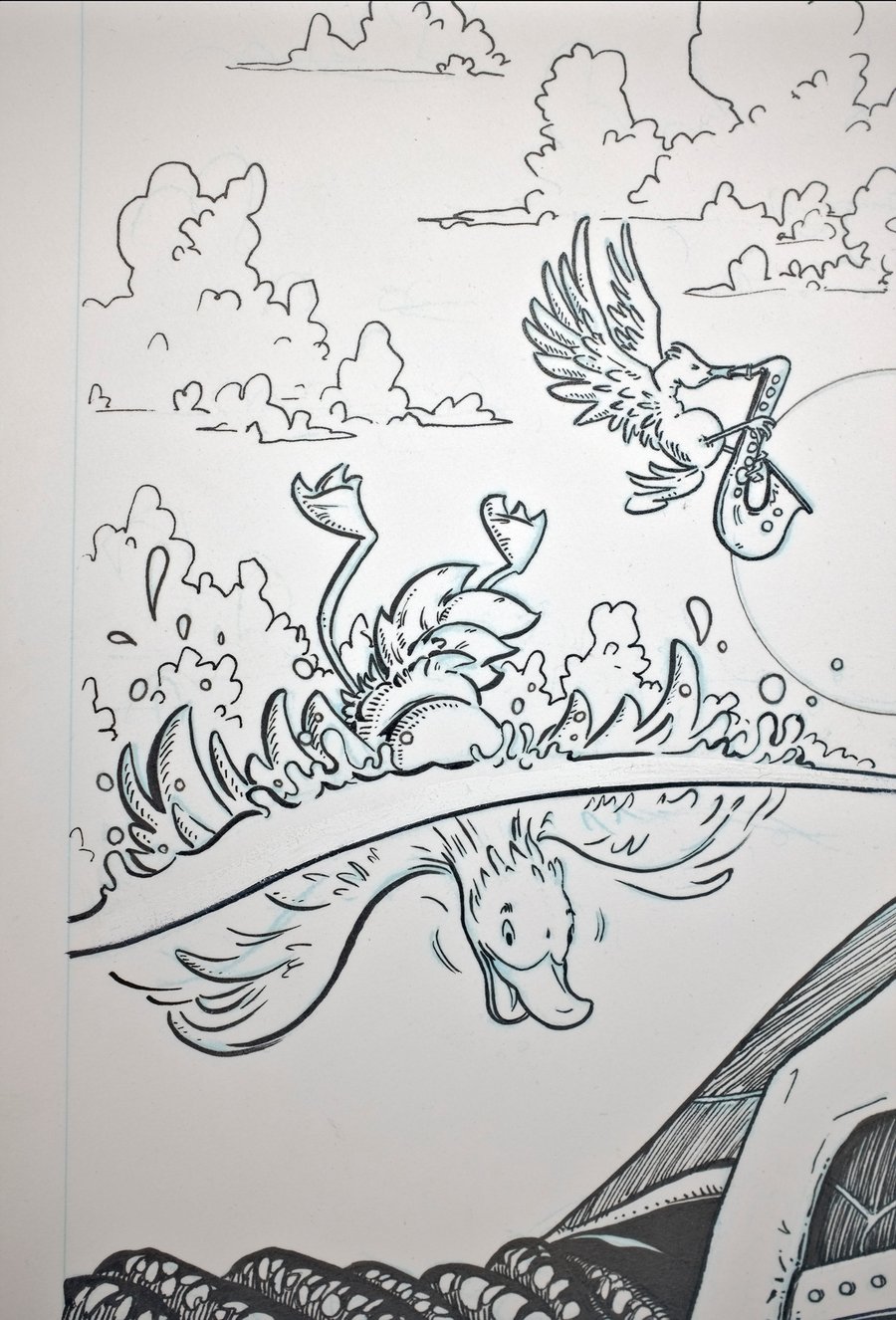 Image of Original Ink Drawing - Slightly Stoopid Clearwater 2025