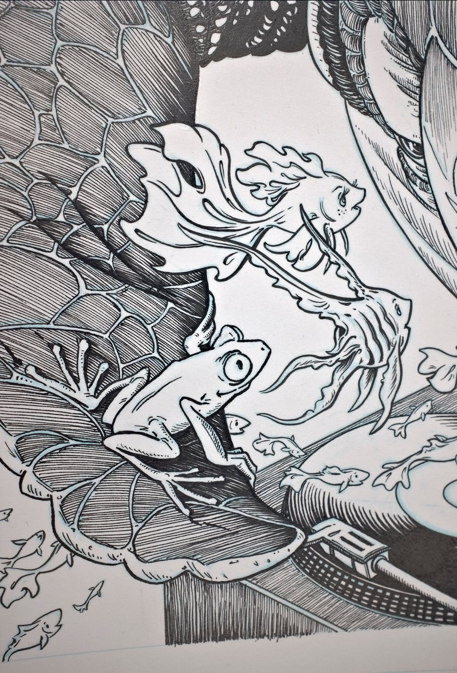 Image of Original Ink Drawing - Slightly Stoopid Clearwater 2025