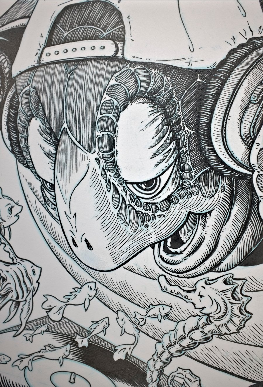 Image of Original Ink Drawing - Slightly Stoopid Clearwater 2025