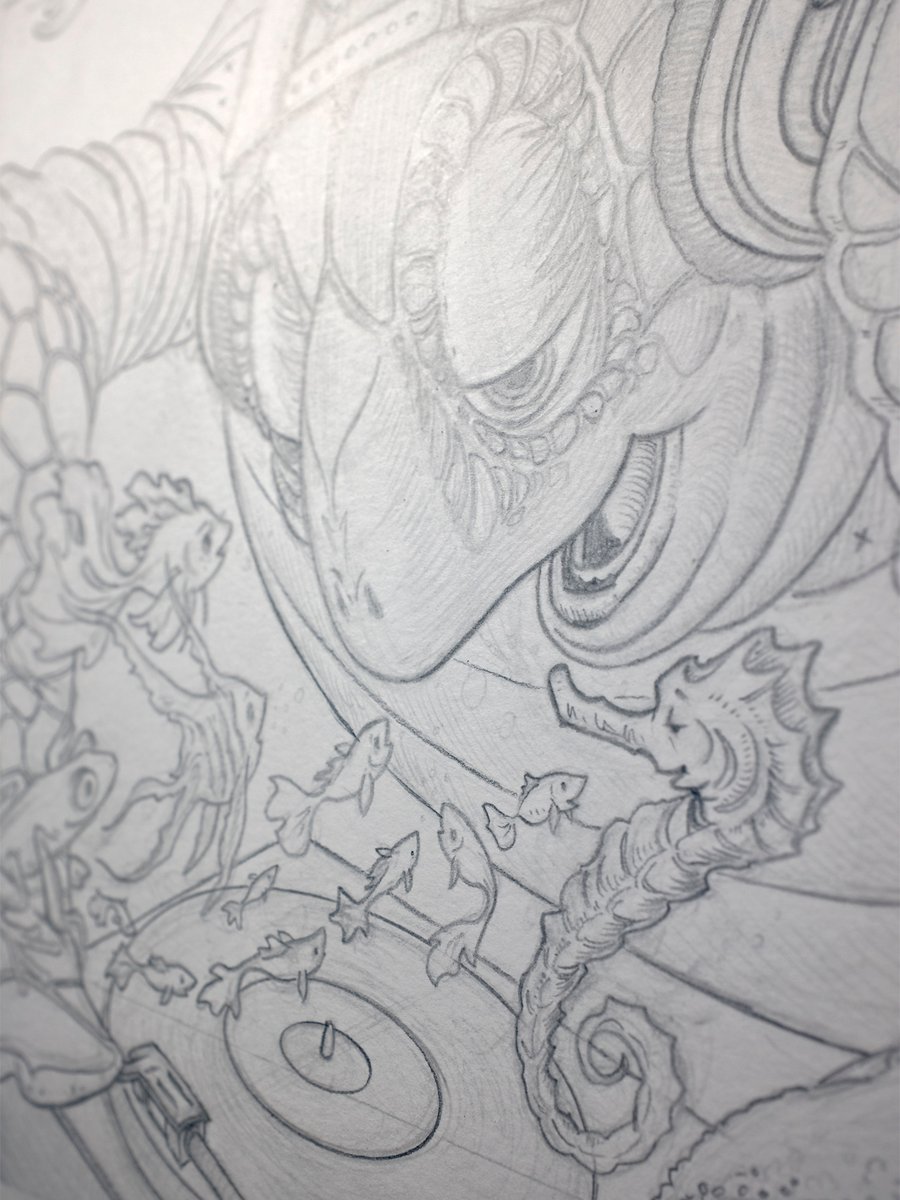 Image of Original Pencil Drawing - Slightly Stoopid Clearwater 2025