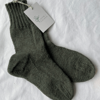 Image 1 of Hand Knitted Socks in pure organic wool