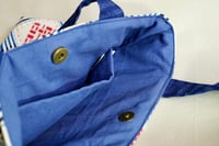 Image 4 of Hand-Printed Fabric Tote Bag | Handwoven Cotton | Vintage Fabric Handles