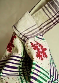 Image 4 of Double Happiness Knot Bag | Hand-printed Fabric | Vintage Print Small Handbag