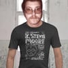 R. Stevie Moore x David Shrigley limited edition CAKE SHOP unisex t-shirt - white print