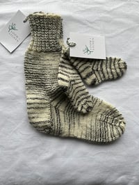 Image 2 of Hand Knitted Un-dyed Socks