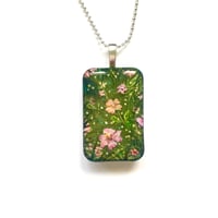 Image 1 of Hibiscus Tropical Painted Pendant