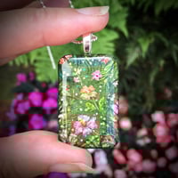 Image 2 of Hibiscus Tropical Painted Pendant