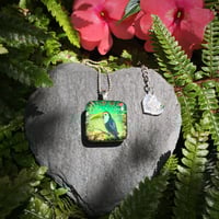 Image 3 of Toucan Tropical Painted Resin Pendant