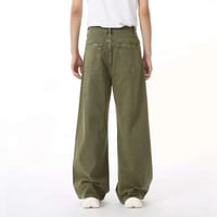 Image 5 of Vintage Green Hole Detail Jeans