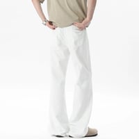 Image 2 of Straight Cut Wide Leg Jeans