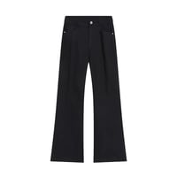 Image 7 of Straight Cut Wide Leg Jeans
