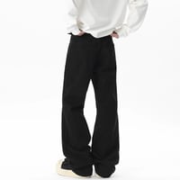 Image 5 of Straight Cut Wide Leg Jeans