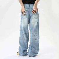 Image 3 of Washed Crease Pocket Jeans