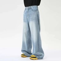 Image 2 of Washed Crease Pocket Jeans