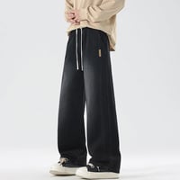 Image 4 of Spliced Drawstring Jeans