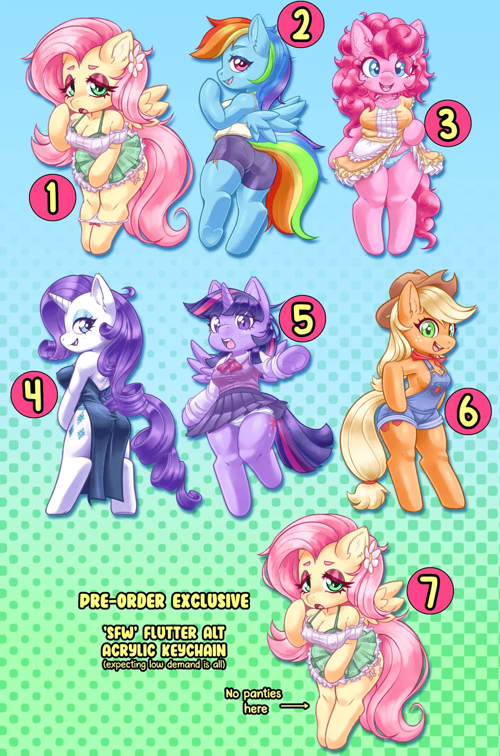 PRE-ORDER - Pony Keychains and Stickers